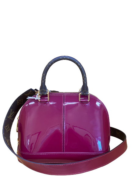 Louis Vuitton Vernis Miroir Alma BB w/ Strap - Pink Handle Bags