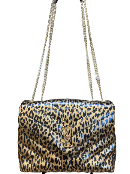 Saint laurent leopard handbags deals